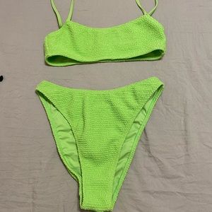 Neon Green pac sun bikini
